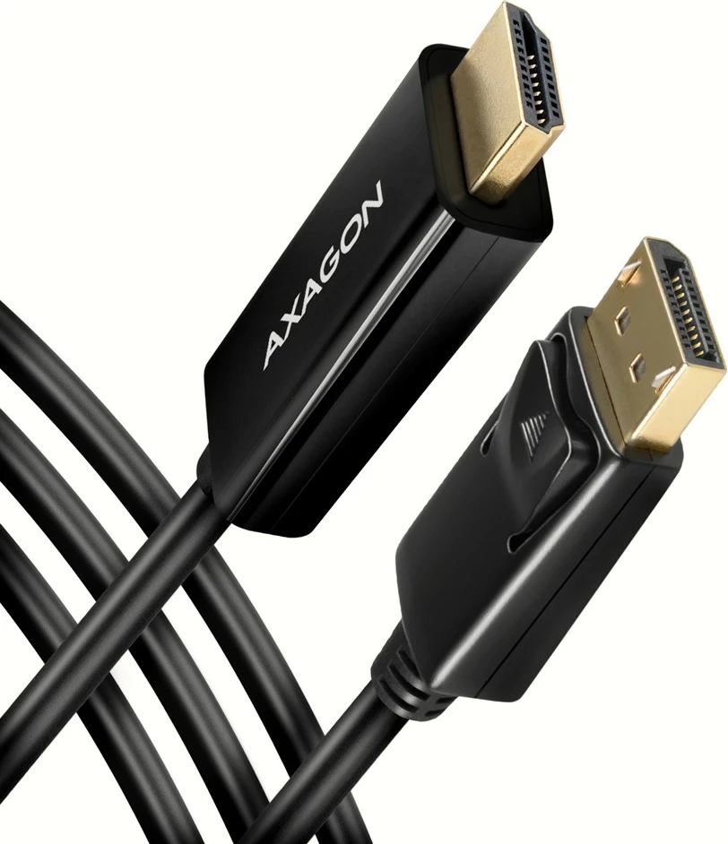 Kabllo/adaptues aktiv AXAGON RVD-HI14C2 DisplayPort në HDMI, 1.8m, e zezë