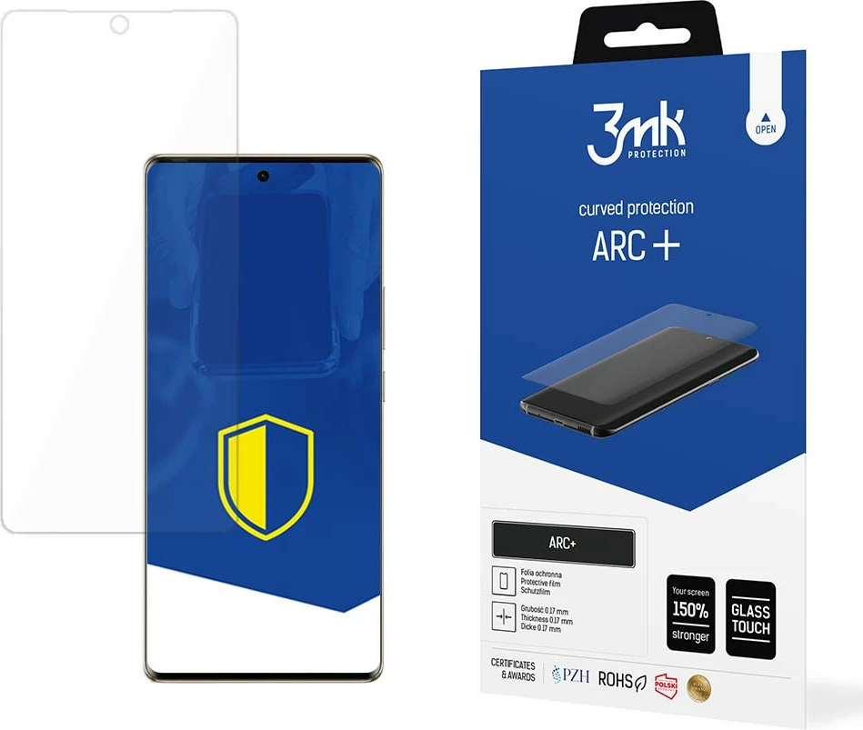 Film mbrojtës 3mk ARC+ për Tecno Spark 20 Pro+, transparent