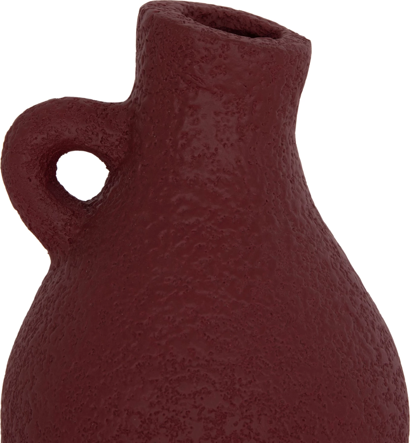 Vazo dekorative tavoline, terrakotë, ngjyrë e kuqe e errët, DECANT FH4667.06L, 14x21cm