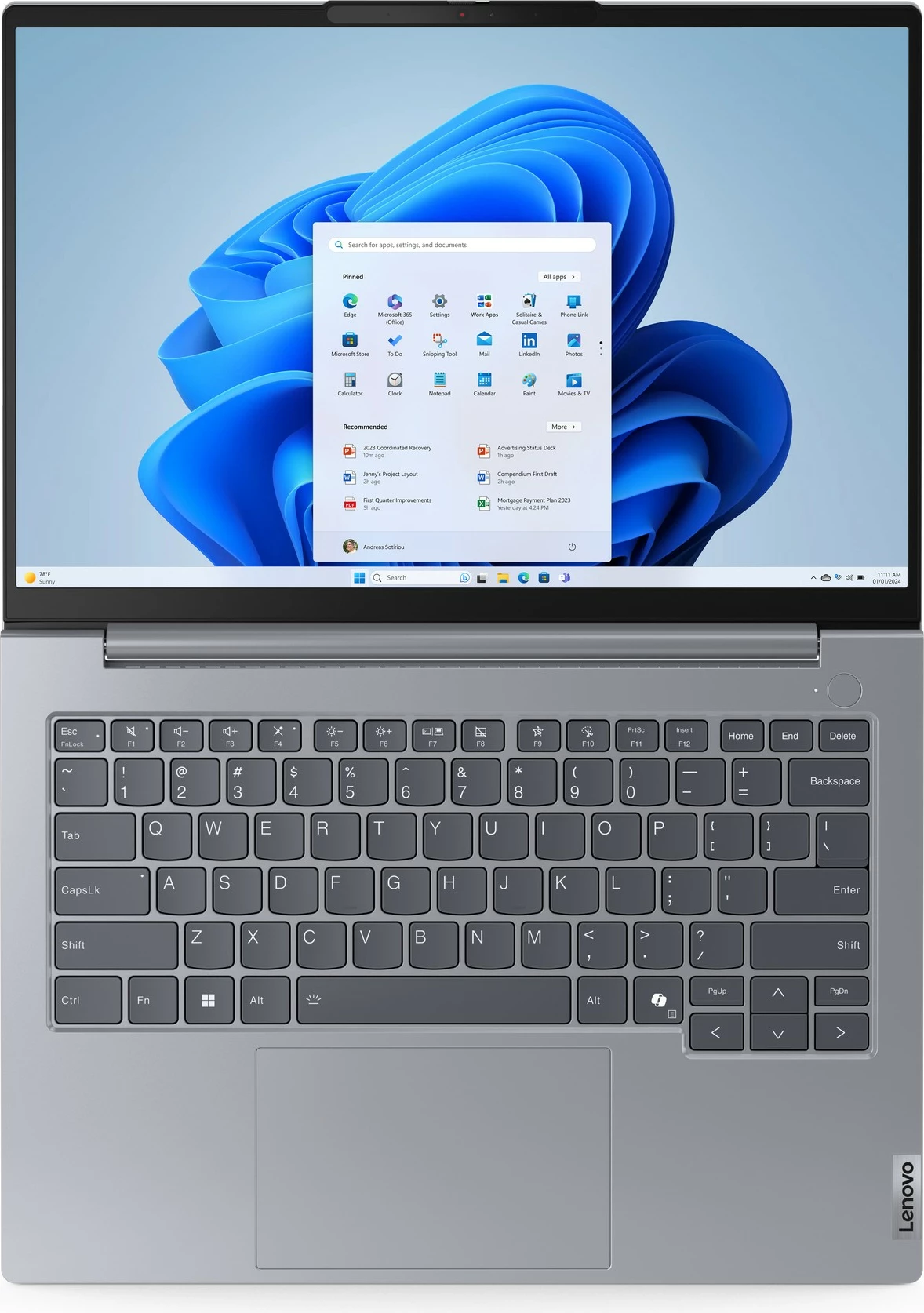 Kompjuter Lenovo ThinkBook 14, AMD Ryzen 5, 16GB RAM, 512GB SSD, 14 inch, Arctic Grey