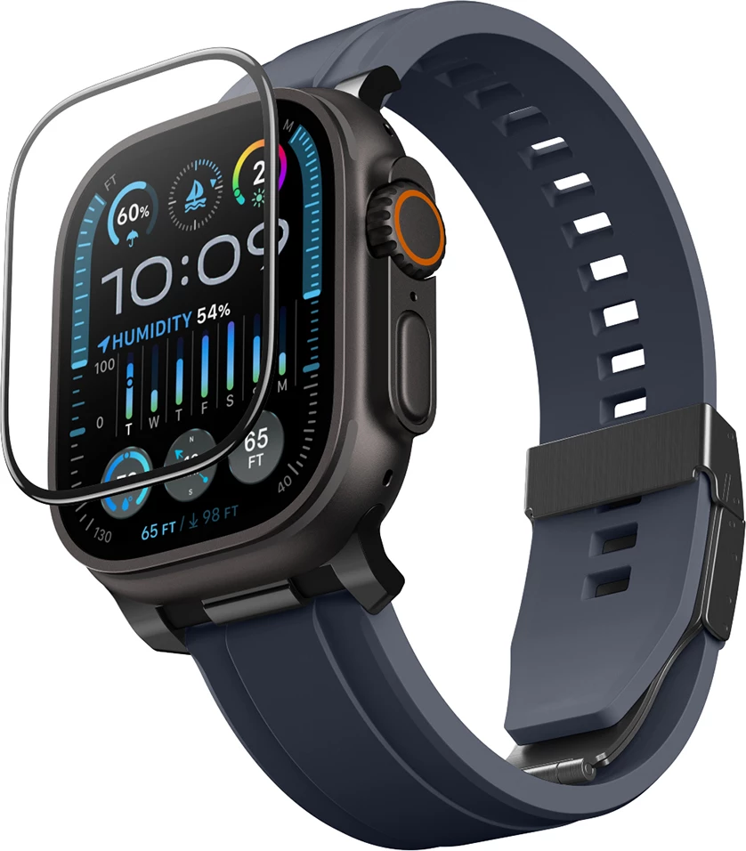 Mbrojtës ekrani xhami, AmazingThing Radix, për Apple Watch Ultra 3 49 mm, transparent