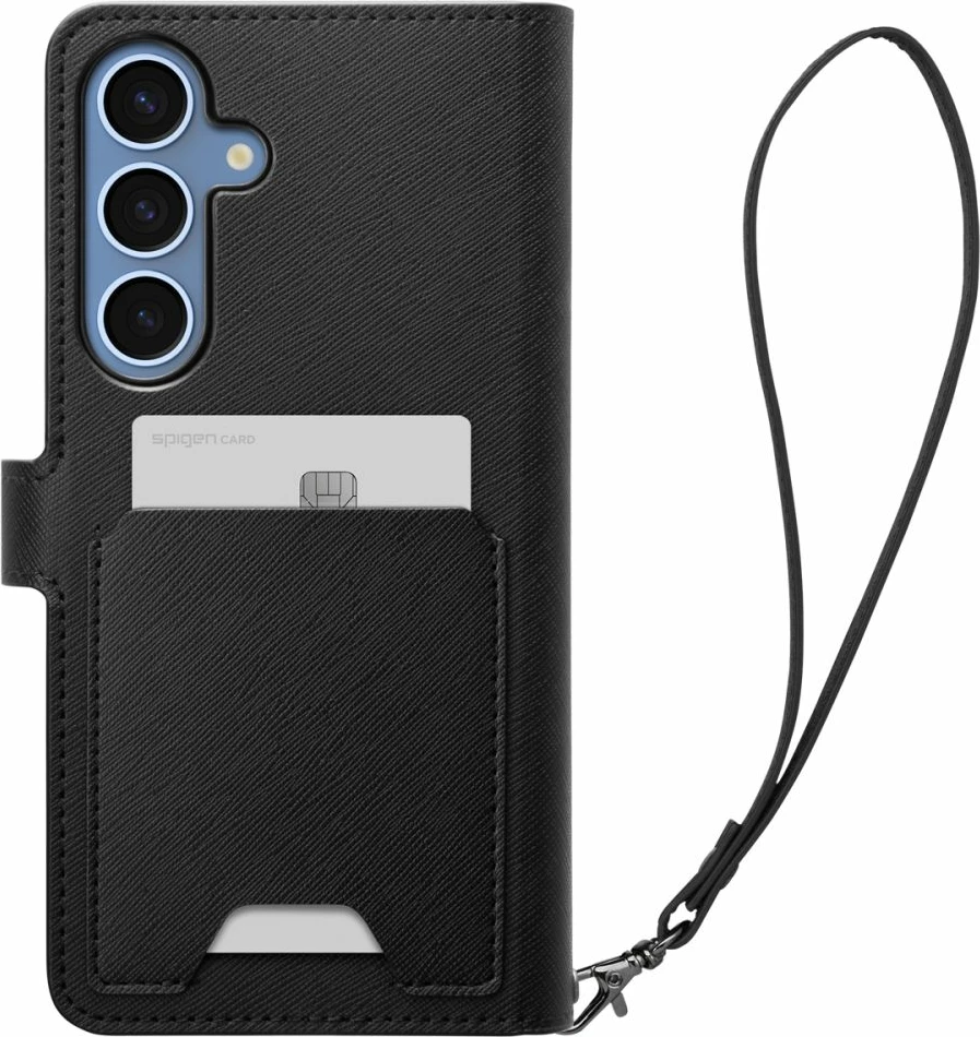 Mbështjellës Spigen Wallet S për Samsung Galaxy S25+, e zezë