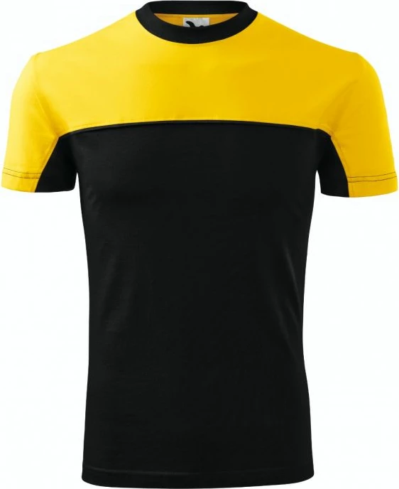 Maicë Malfini për Meshkuj, Colormix M MLI-10904, e zezë dhe e verdhë