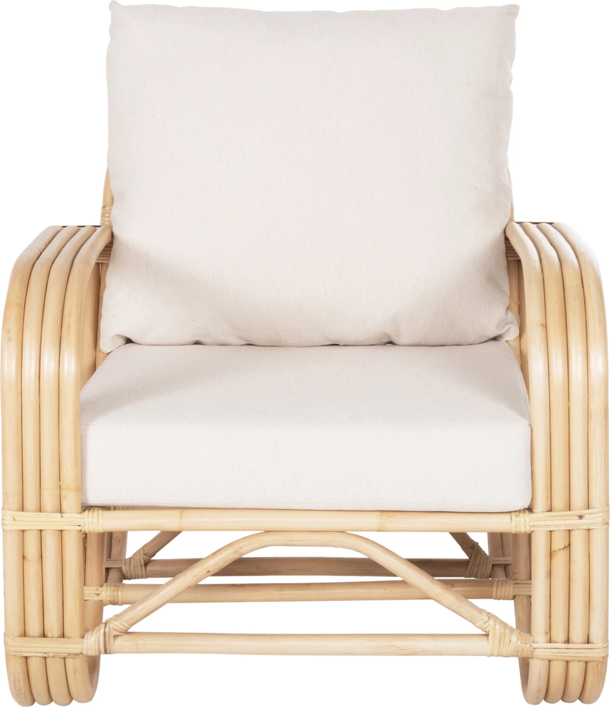 Karrige Baroness FH9813, natyrale, jastëk të bardhë, 81x90x92H cm