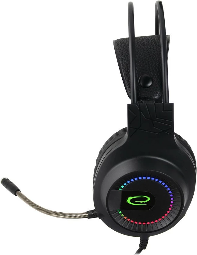 Kufje gaming Esperanza me mikrofon, 7.1 Surround, USB, të zeza