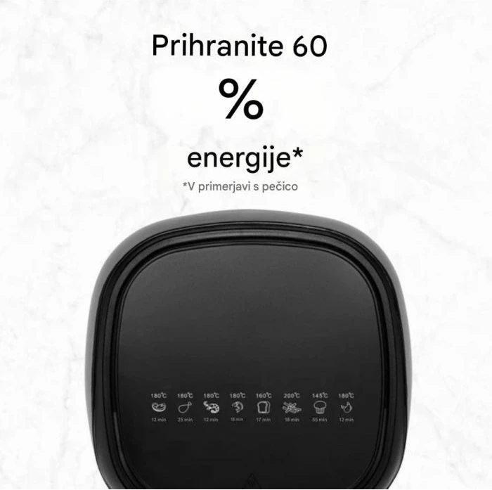 Fritezë me ajër UFESA Shadow 5L 1500W, e zezë