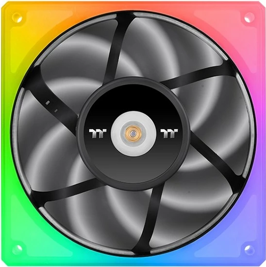 Ventilatorë RGB për kasë Thermaltake Toughfan 14, 3 copë, 140mm, i zi