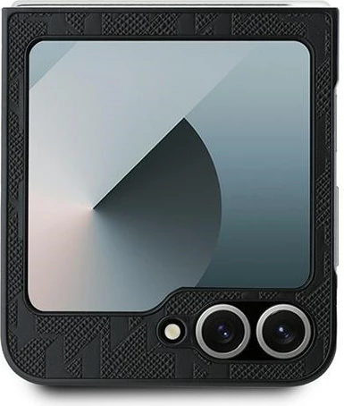 Mbështjellës Karl Lagerfeld Saffiano Monogram Head Pin për Samsung Galaxy Z Flip 6, i zi