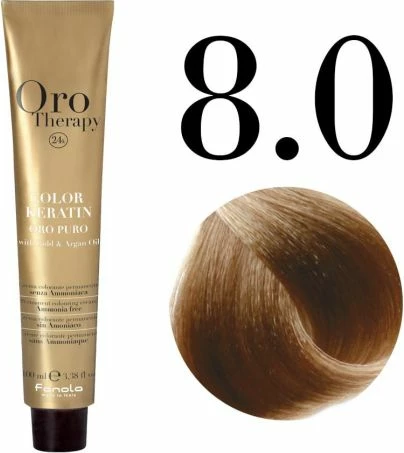 Ngjyrë për flokë Oro 8.0 bionde e qeltë ,100ml
