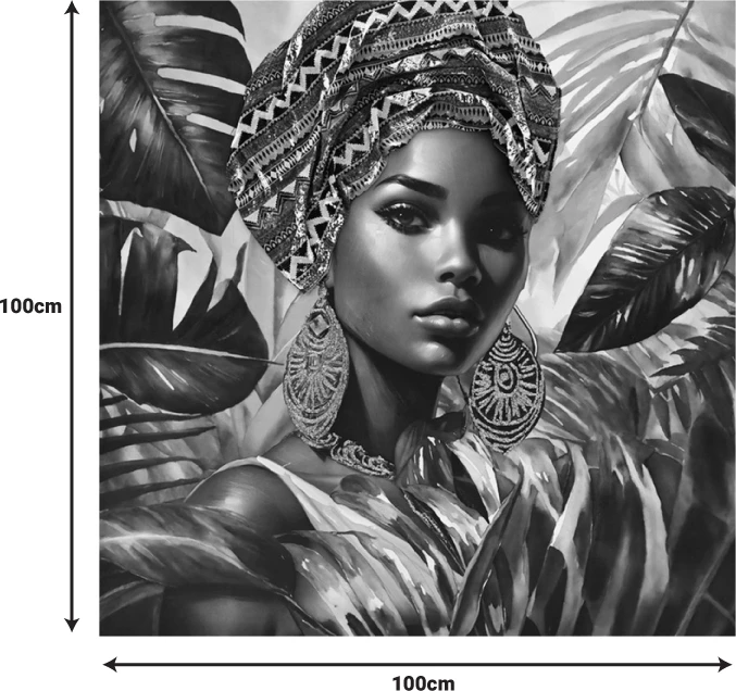 Pikturë kanavace Gangalo, shumëngjyrëshe, 100x3x100cm