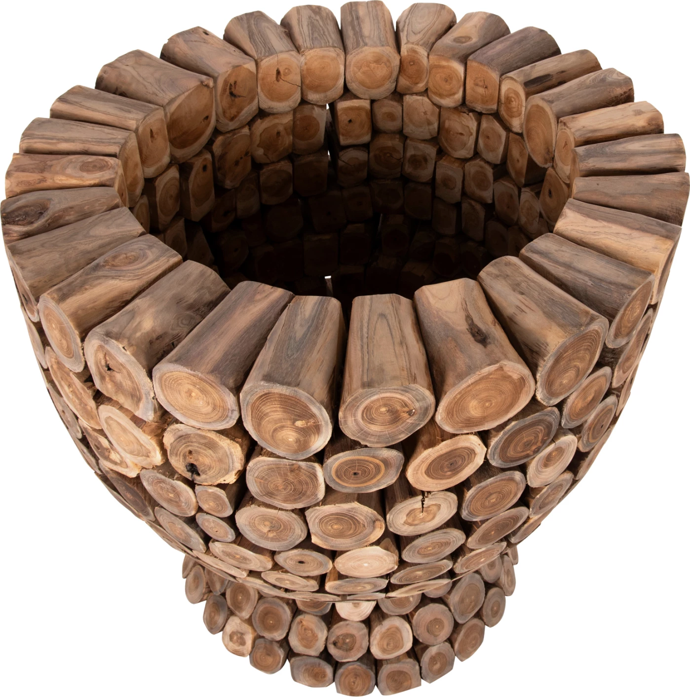 Tavolinë e rrumbullakët për bar, copa druri TEAK, Φ120x104H cm