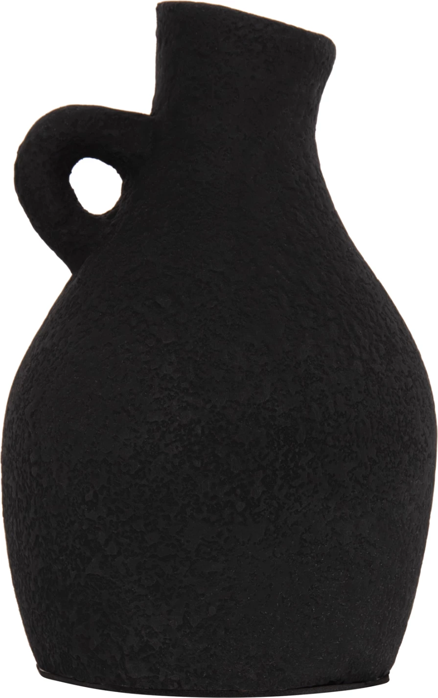 Vazo dekorative tavoline DECANT, terrakotë e zezë, FH4667.01L, 14x21cm