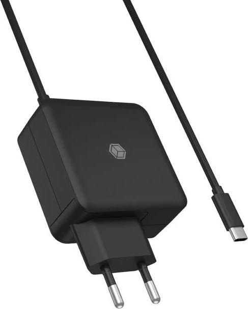 Karikues USB-C ICYBOX IB-PS111-PD 65W PD 3.0 me kabllo 1.5 m, i zi