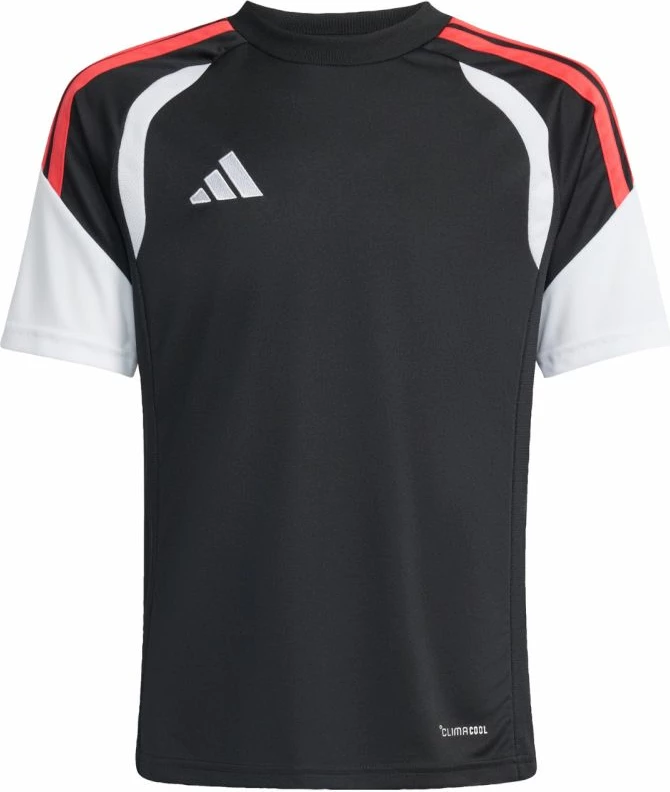 Fanellë futbolli për fëmijë adidas, e zezë dhe e kuqe