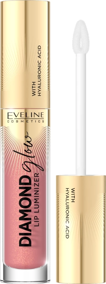 Lip gloss Eveline Cosmetics Diamond Glow 04 Raspberry Sorbet për femra 4.5ml
