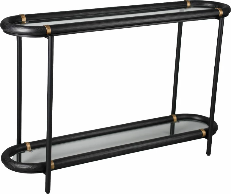 Konsolë Colombo, e zezë, 130x36x82