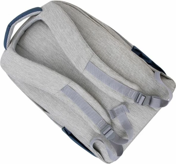 Çantë shpine për laptop RIVACASE Prater 7567, 17.3", rezistente ndaj ujit, mbrojtje kundër vjedhjes, port USB, gri/blu e errët