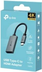 Adapter USB Type-C në HDMI, TP-Link UA520C, 4K UHD, gri