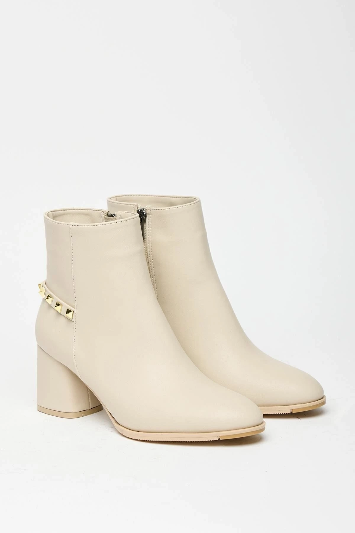 Çizme për gra, ngjyrë bezhë, Jumeon, MK1345025KR20-005