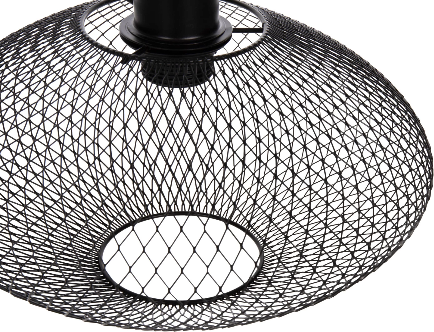 Llambë varëse tavani, rrjetë metali e zezë, FH4094, Φ30x125H cm