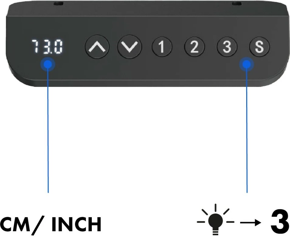 Tavolinë elektrike Ergo Office ER-400B, e rregullueshme, e zezë
