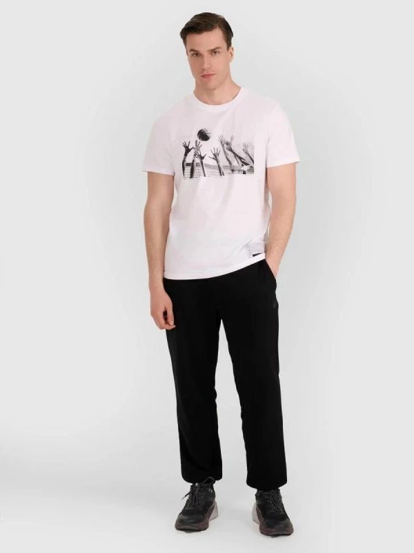 Maicë për meshkuj 4f, me print volejbolli