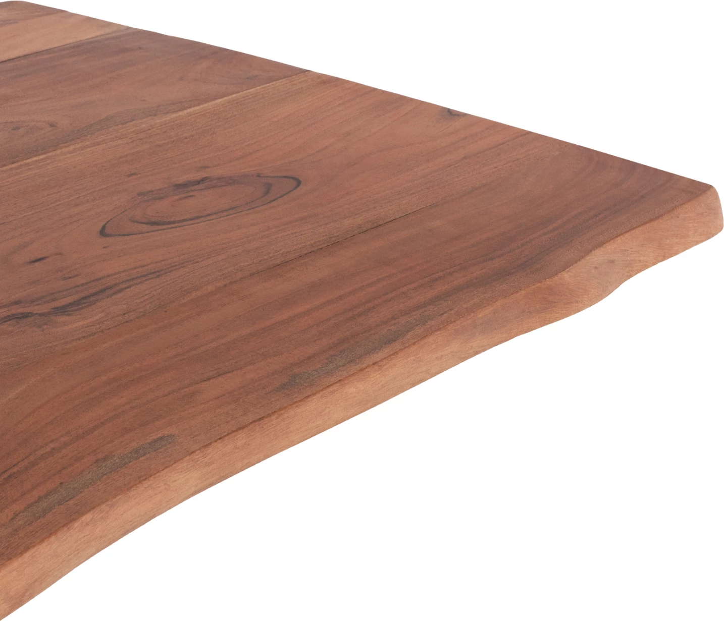 Tavolinë MONTANA FH11882, bazë metali e zezë me sipërfaqe druri akacie 160x90x74,5 cm