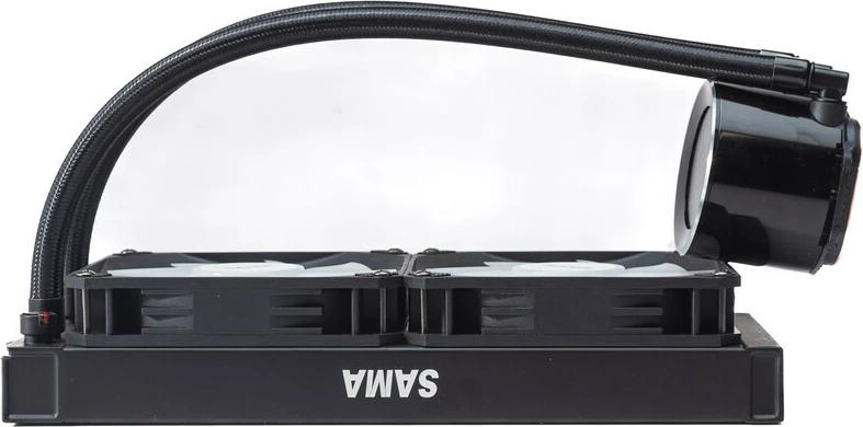 Ventilator Ftohës Me Ujë Për Kompjuter SAMA T240MM black (Zezë)