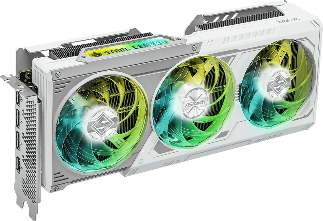 Kartelë grafike ASRock B580 STEEL LEGEND, 12GB GDDR6, PCI-E 4.0, e bardhë