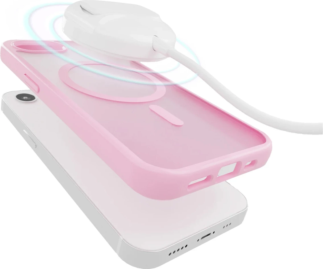 Mbështjellës Puro Gradient MagSafe për iPhone 16e, TPU, Rozë