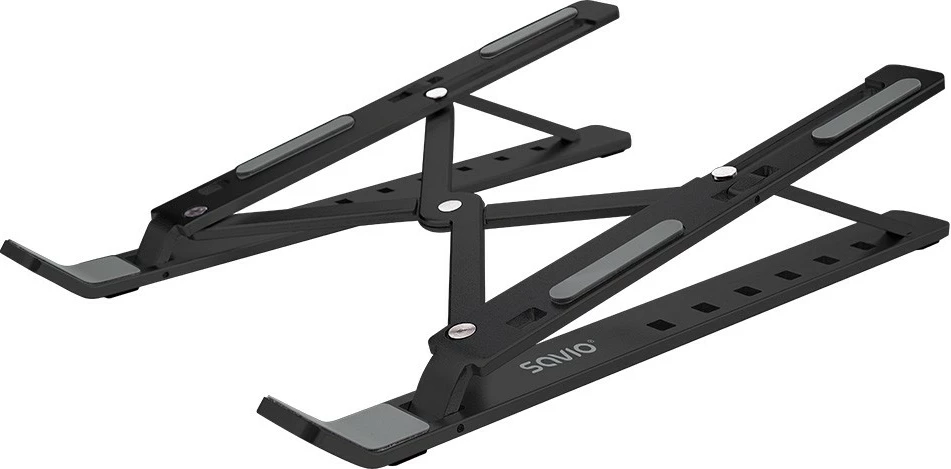 Mbajtës portativ për laptop/tablet Savio PB-05, alumini, i zi