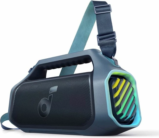 Altoparlant portativ Bluetooth Anker Soundcore BOOM 2 Plus 140W, IPX7, 20 orë, blu