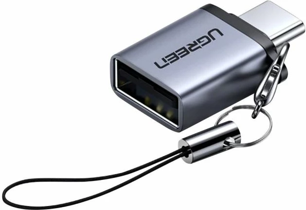 Adapter USB-C në USB-A 3.0 OTG me kabllo, UGREEN 50283, 5 Gbps, gri, 1 copë (në kuti)