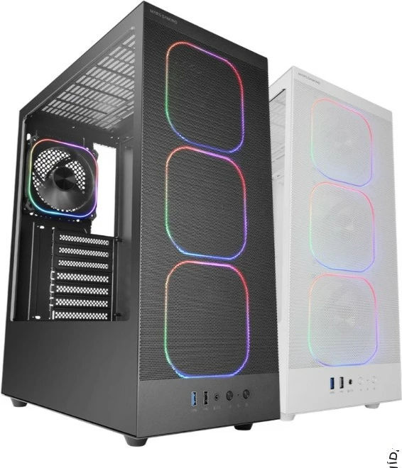 Kasë TACENS MARS MC-NEBULA Midi Tower ATX/Micro ATX/Mini ITX, 4x ARGB 120 mm, panel xhami i temperuar, e zezë