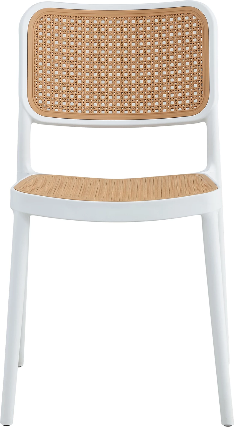 Karrige polipropileni MEKO FH5934.01 bardhë dhe bezhë 41x49x102Hcm