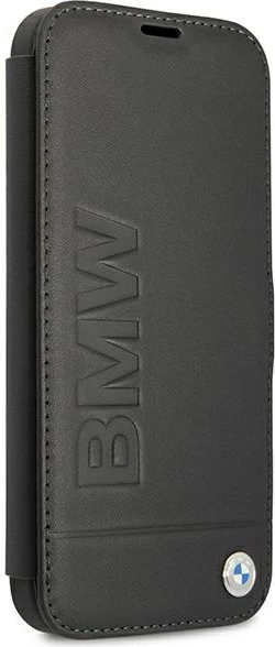 Mbështjellës BMW Signature për iPhone 13 mini, lëkurë, i zi