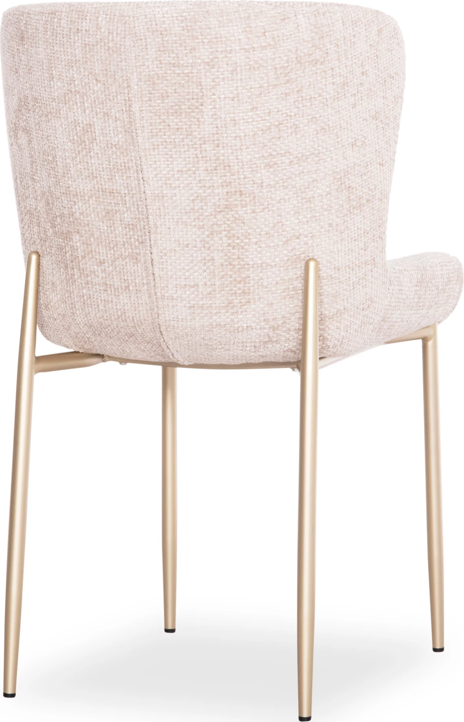 Karrige ngrënieje Obsession, set prej 2 copë, material stof, metal ngjyrë shampanje, 52x65x80cm