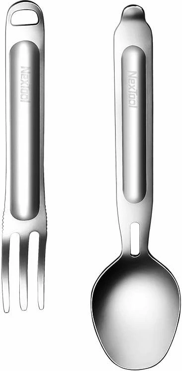 Set lugë e pirun NexTool për outdoor, inox