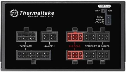 Kasë Thermaltake Toughpower Grand RGB Sync 750W, modular, 80 PLUS Gold, e zezë
