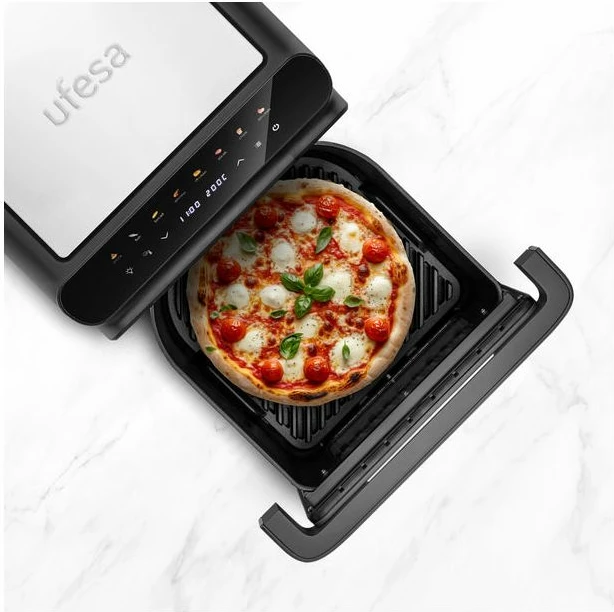 Fritezë me ajër të nxehtë UFESA Jacana 10 L 2000 W Air Pulse Ultra 360°C, e zezë/argjendtë