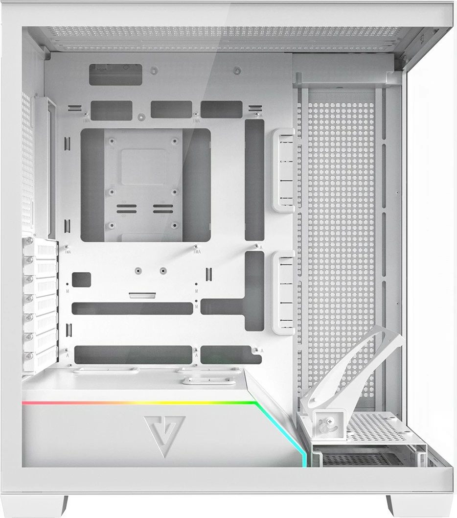 Kasë MODECOM VOLCANO STELLAR PLUS AT-STELLAR-PLUS-NF-0000-20 Midi Tower ATX ARGB Tempered Glass USB-C e bardhë