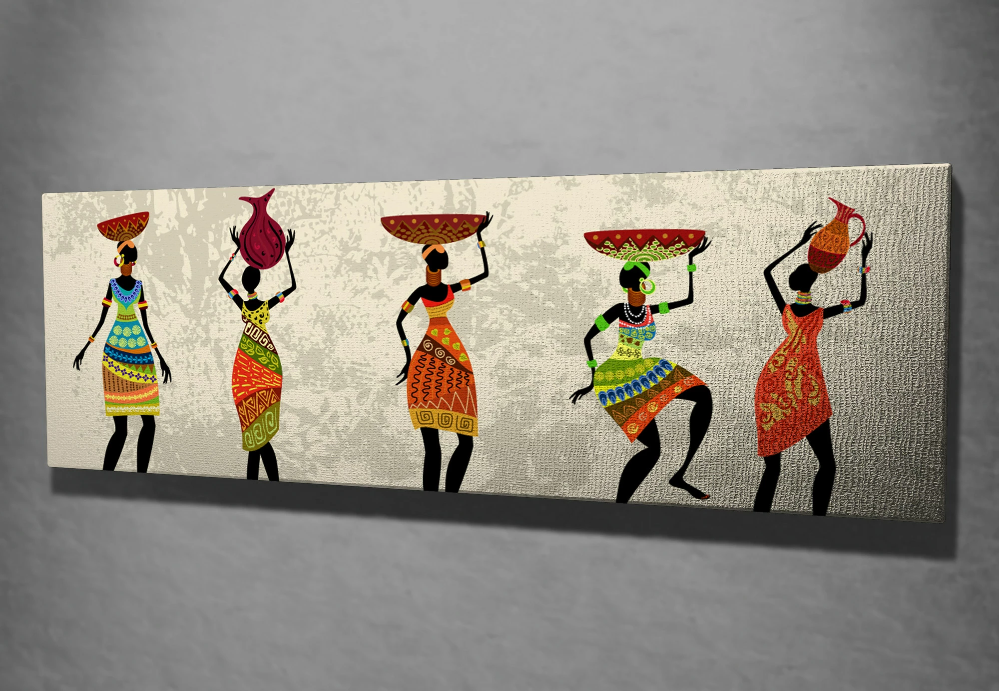 Pikturë dekorative në kanavacë, shumëngjyrëshe, PC040, 30x80cm