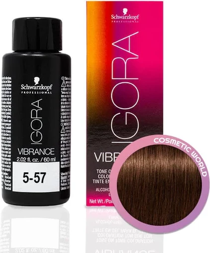 Ngjyrë për flokë Semi Permanente IG Vibrance 5-57 Light Brown Gold Copper, 60 ml
