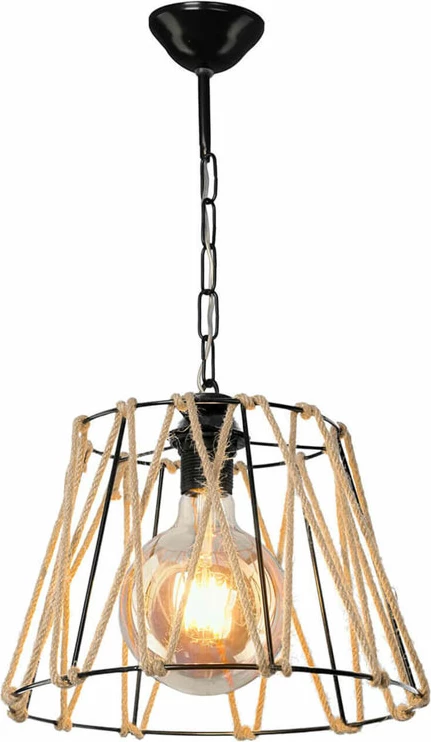 Dritë tavani PWL-1114 Ε27 ngjyrë zezë-bezhë 30x20cm