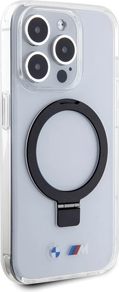 Mbështjellës BMW Ring Stand M Collection MagSafe për iPhone 15 Pro Max, transparent
