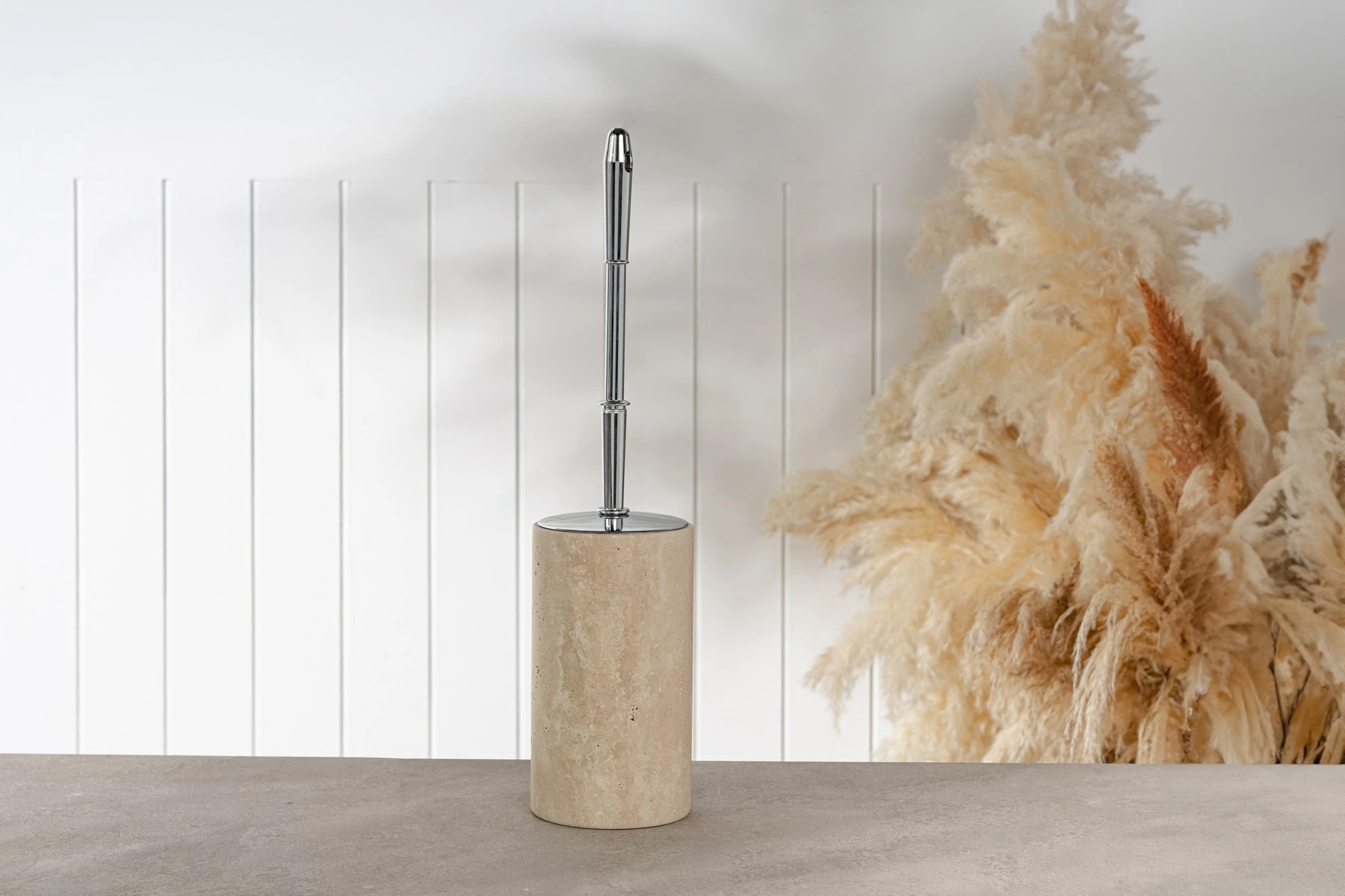 Fshesë tualeti Mijölnir, mermer travertin, MAR07230104D, bezhë