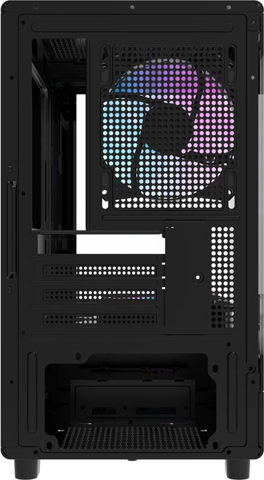 Kasë Darkflash DB330M v2, me 3 ventilatorë, e zezë