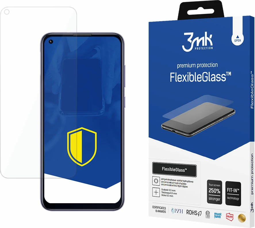 Mbrojtës ekrani hibrid, 3mk Protection FlexibleGlass për Samsung Galaxy M11, 7H, rritje rezistence 250%, shtresë antibakteriale, 1 copë