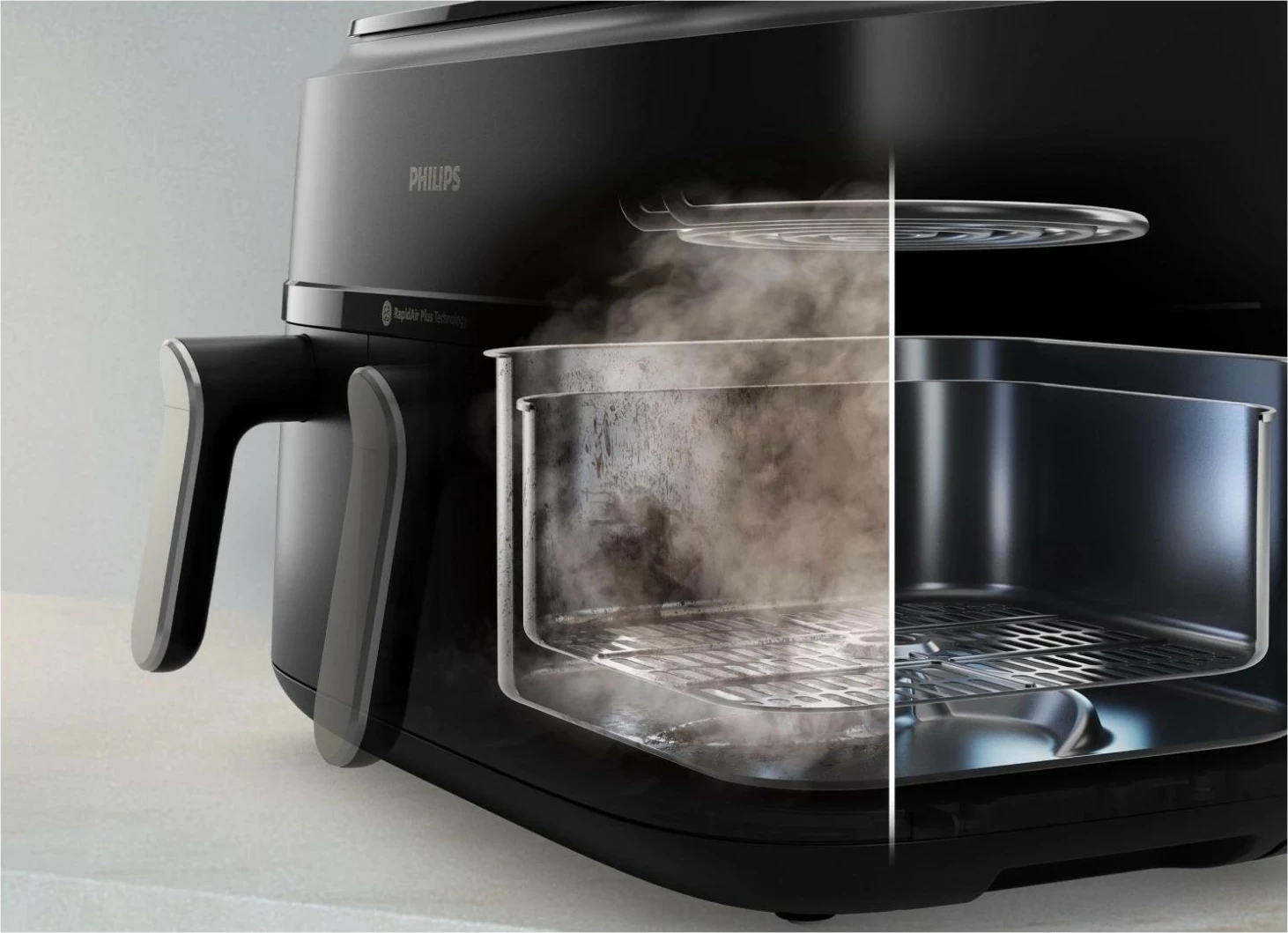 Fryer ajri Philips Ovi Dual 5000 NA552/00, 9L, i zi