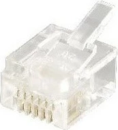 Plug telefoni EQUIP RJ-12 6P6C transparent